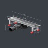 Душевой лоток AM.PM MasterFlow 40 W01SC-P11-040-01SB с решеткой Хром матовый Cut Gradient