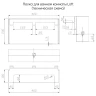 Металлическая полка Veconi Loft LF-GR-C9 цвет Графит брашированное