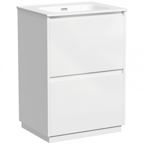 Тумба под раковину Sancos Libra Floor 60 LB60FW Белый глянец МДФ / ЛДСП