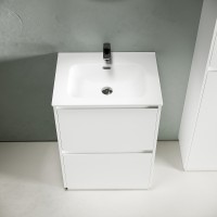 Тумба под раковину Sancos Libra Floor 60 LB60FW Белый глянец МДФ / ЛДСП
