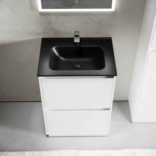 Тумба под раковину Sancos Libra Floor 60 LB60FW Белый глянец МДФ / ЛДСП