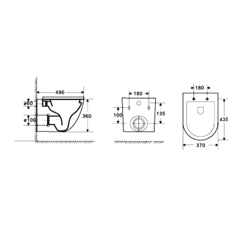 Комплект унитаза WellWant Aura WWU01121WK с инсталляцией Grohe Rapid SL 38811KF0 с сиденьем Микролифт и Черной матовой клавишей смыва