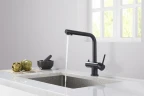 Смеситель для кухни Timo Saona 2396/03F Черный матовый латунь