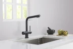 Смеситель для кухни Timo Saona 2396/03F Черный матовый латунь