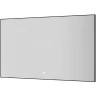 Зеркало Boheme Modern 120x70 543-120-B с подсветкой Черное с сенсорным выключателем и подогревом стекло