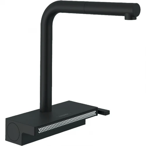 Смеситель для кухни Hansgrohe Aquno Select M81 2jet sBox 73830670 Черный матовый латунь