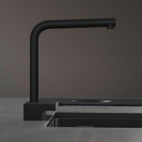 Смеситель для кухни Hansgrohe Aquno Select M81 2jet sBox 73830670 Черный матовый латунь
