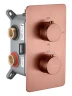 Смеситель для душа Boheme Cell 134-3-CB с термостатом цвет Брашированная медь