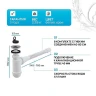 Сифон для раковины Alcaplast AG2105123710 (A41+A71) Хром