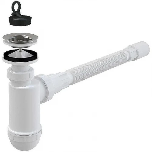 Сифон для раковины Alcaplast AG2105123710 (A41+A71) Хром