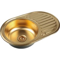 Кухонная мойка ZorG Bronze Штам SZR 7750 BRONZE Бронза нержавеющая сталь встраиваемый