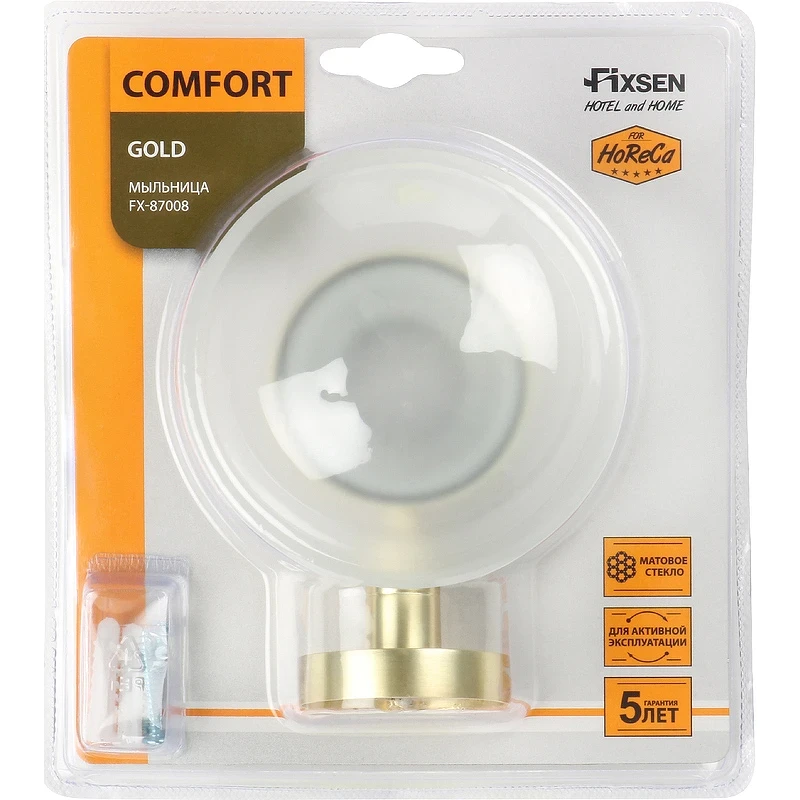 Мыльница Fixsen Comfort Gold FX-87008 Золото-сатин