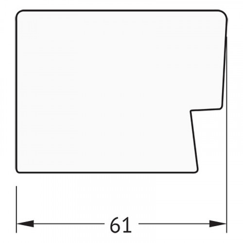 Зеркало Evoform Definite 134х74 BY 3300 в багетной раме - Алюминий 61 мм стекло