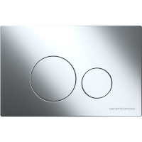 Комплект унитаза с инсталляцией Ceramicanova Metric CN3007_1001CH_1000 с сиденьем Микролифт и клавишей смыва Хром фарфор подвесной