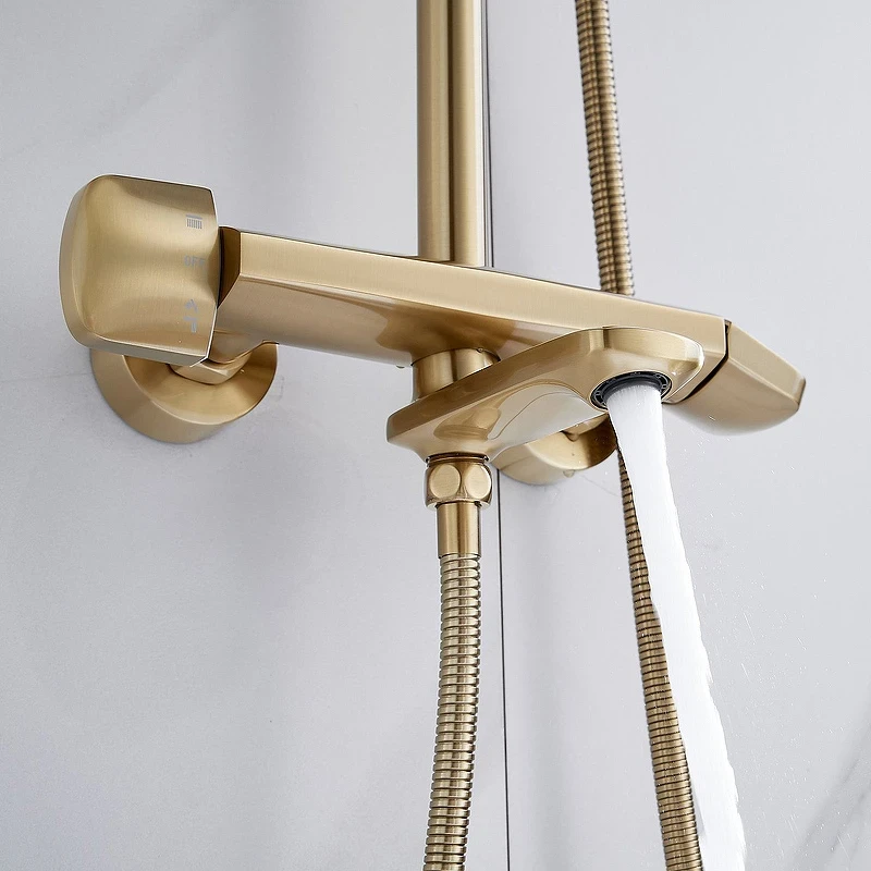 Душевая система Rose R39G R3936G Золото матовое