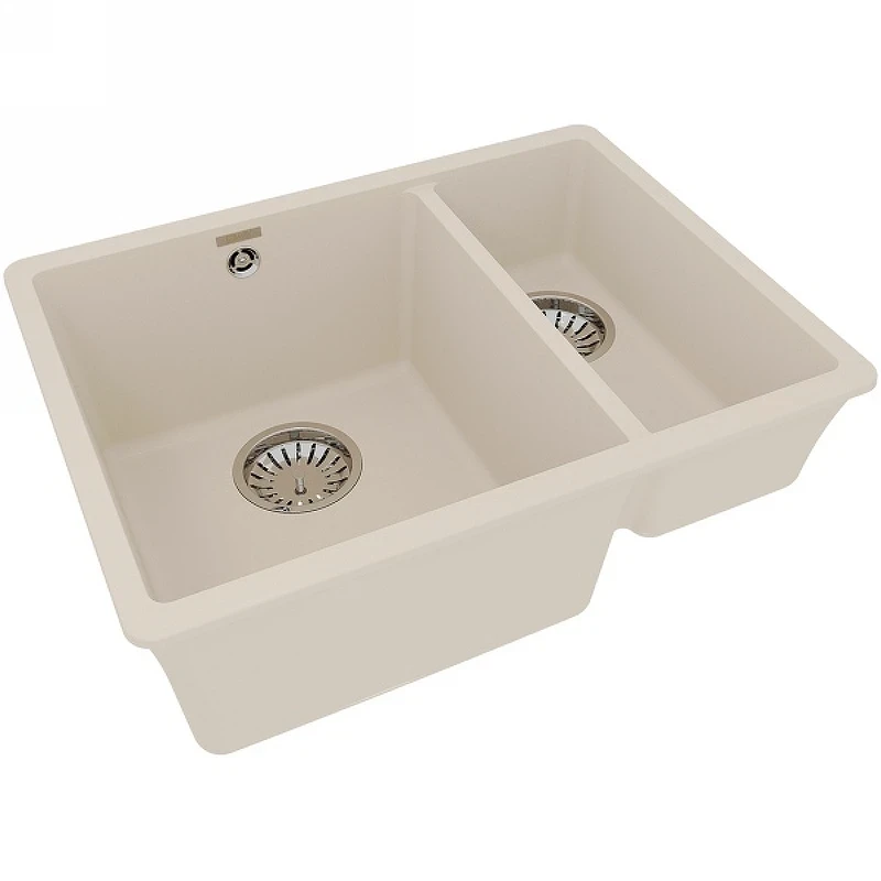 Кухонная мойка Lemark Sinara 550.2-U 9910084 Шампань искусственный камень (литьевой мрамор) встраиваемый