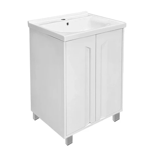 Тумба с раковиной Azario Элегия 60Н CS00106463 цвет Белый матовый