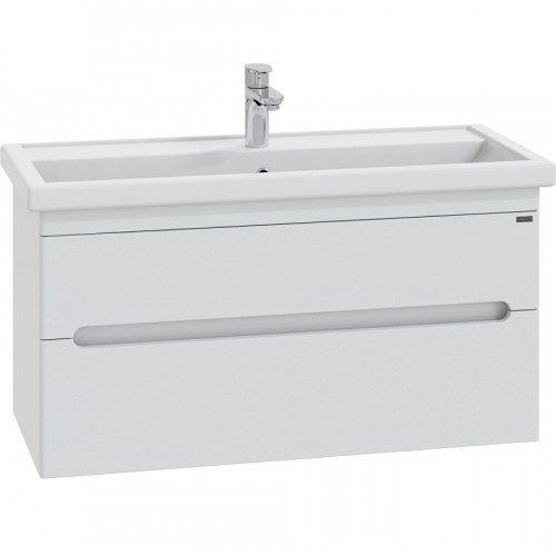 Тумба под раковину СанТа Лондон 100 224040 подвесная Белая МДФ / ЛДСП