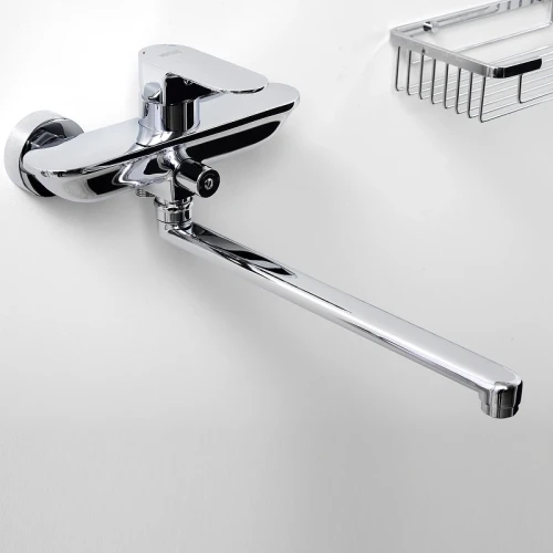 Смеситель для ванны WasserKRAFT Dinkel 5802L универсальный Хром