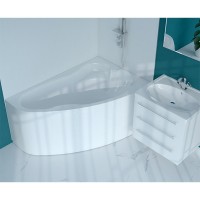 Акриловая ванна Marka One Lil 140x90 R 01лил1490п без гидромассажа
