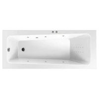 Акриловая ванна Excellent Ava 160x70 WAEX.AVA16.LINENANO.CR цвет Белый с гидромассажем форсунки Хром