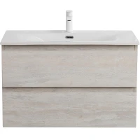 Тумба под раковину Cezares Molveno 80 MOLVENO-80-2C-SO-LB подвесная Legno Bianco МДФ / ЛДСП