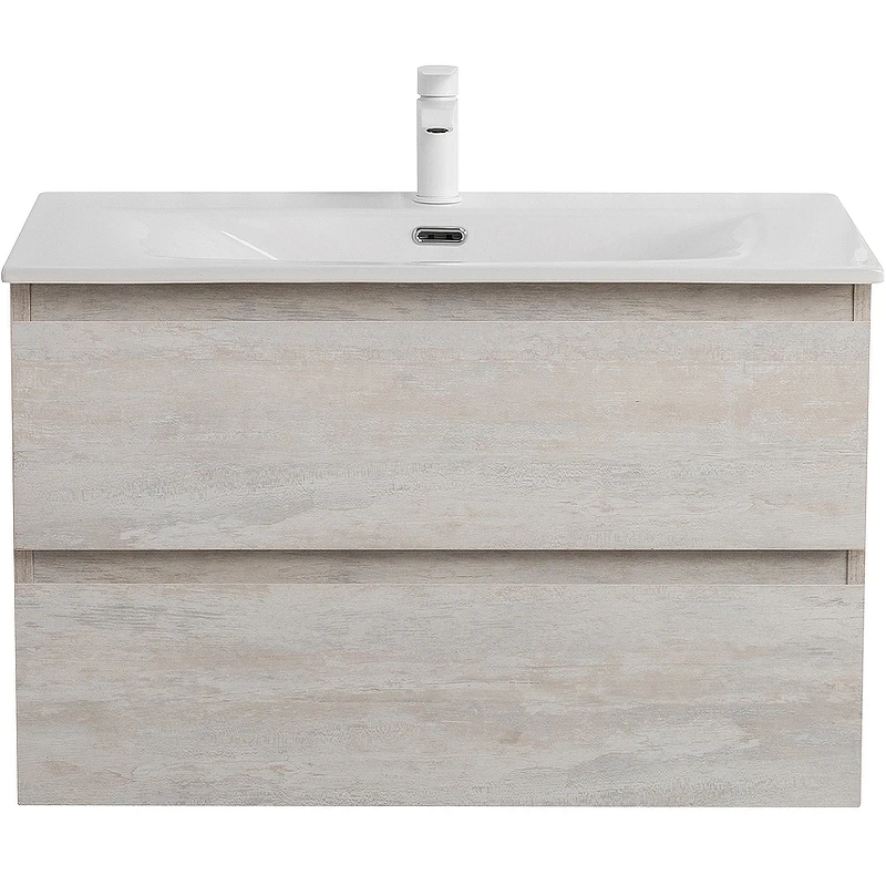 Тумба под раковину Cezares Molveno 80 MOLVENO-80-2C-SO-LB подвесная Legno Bianco МДФ / ЛДСП