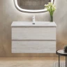 Тумба под раковину Cezares Molveno 80 MOLVENO-80-2C-SO-LB подвесная Legno Bianco МДФ / ЛДСП