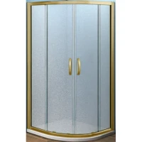Душевой уголок Good Door Jazze R-120-G-BR 120x80 профиль Бронза стекло матовое