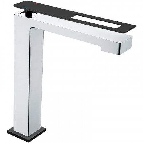 Смеситель для раковины Boheme Q 142-CRB Хром Черный латунь