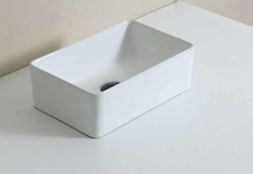 Раковина-чаша CeramaLux 46 6240 Белая фаянс накладная