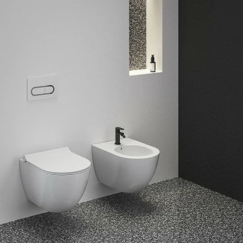 Смеситель для биде Ravak Eleganta EL 056.20BLM X070295 Черный матовый