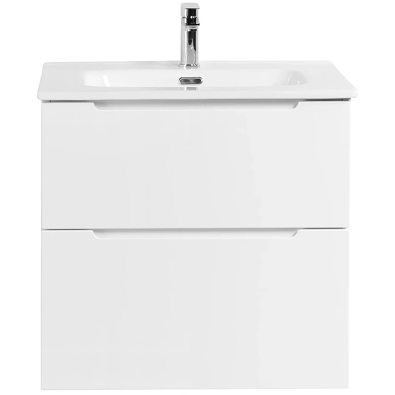 Тумба под раковину BelBagno Etna-H60 60 ETNA-H60-600-2C-SO-BL-P подвесная Bianco Lucido МДФ / ЛДСП
