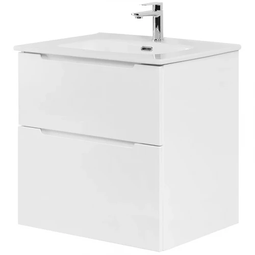 Тумба под раковину BelBagno Etna-H60 60 ETNA-H60-600-2C-SO-BL-P подвесная Bianco Lucido МДФ / ЛДСП