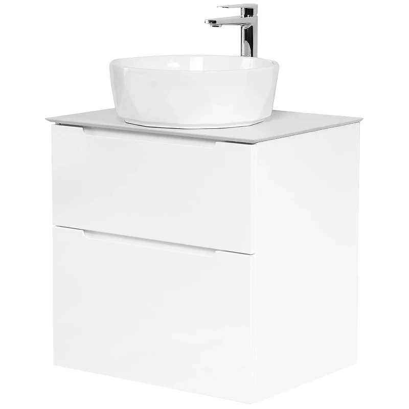 Тумба под раковину BelBagno Etna-H60 60 ETNA-H60-600-2C-SO-BL-P подвесная Bianco Lucido МДФ / ЛДСП