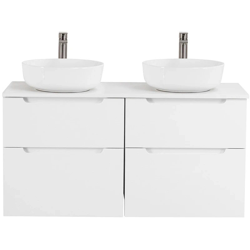 Тумба под раковину BelBagno Etna-H60 60 ETNA-H60-600-2C-SO-BL-P подвесная Bianco Lucido МДФ / ЛДСП