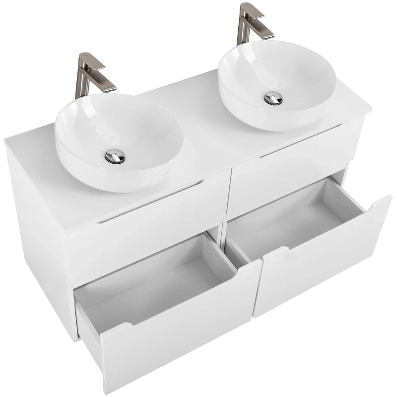 Тумба под раковину BelBagno Etna-H60 60 ETNA-H60-600-2C-SO-BL-P подвесная Bianco Lucido МДФ / ЛДСП