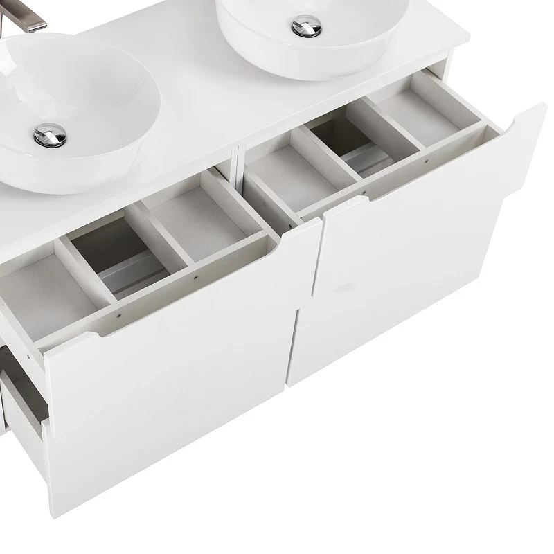 Тумба под раковину BelBagno Etna-H60 60 ETNA-H60-600-2C-SO-BL-P подвесная Bianco Lucido МДФ / ЛДСП