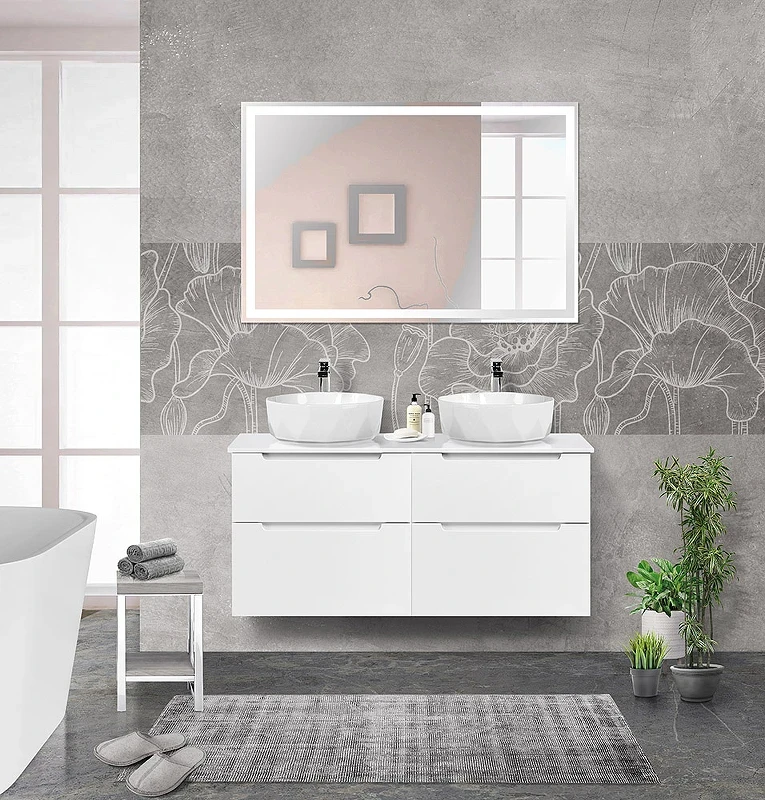 Тумба под раковину BelBagno Etna-H60 60 ETNA-H60-600-2C-SO-BL-P подвесная Bianco Lucido МДФ / ЛДСП