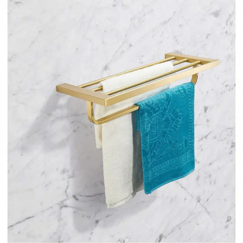 Полка для полотенец Milacio Ultra MCU.955.GD Брашированное золото