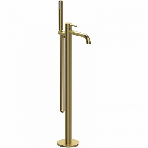 Смеситель для ванны Vincea Desire VTF-1DBG Брашированное золото латунь на пол
