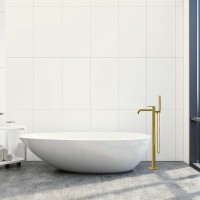 Смеситель для ванны Vincea Desire VTF-1DBG Брашированное золото латунь на пол