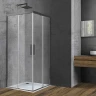 Душевой уголок Vincea Soft 90x90 VSS-3SO900CLGM профиль Вороненая сталь стекло прозрачное