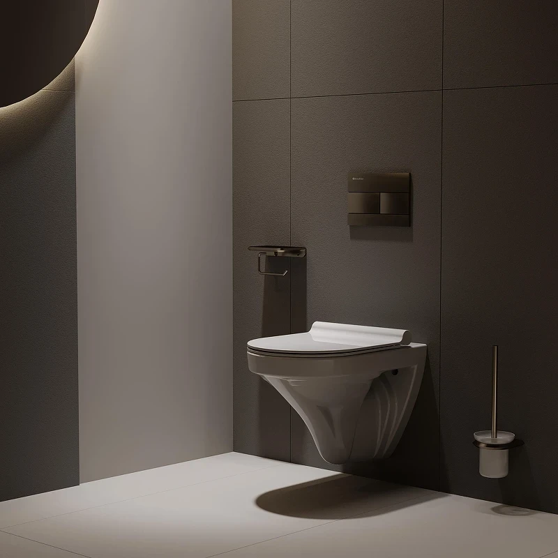 Унитаз Knotlor Flow WC51WG подвесной цвет Белый с сиденьем Микролифт