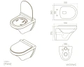 Унитаз Knotlor Flow WC51WG подвесной цвет Белый с сиденьем Микролифт