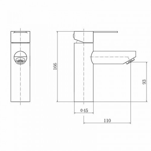 Смеситель для раковины Fashun A51101 цвет Сатин
