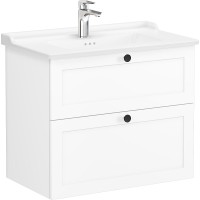 Тумба с раковиной Vitra Root Classic 80 68869 подвесная Белая матовая МДФ / ЛДСП