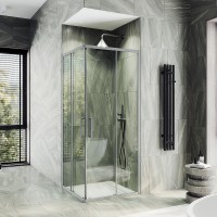 Душевой уголок Maybah Glass MGY-1323-5 900x900x1950 раздвижной профиль Хром матовый стекло прозрачное