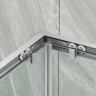 Душевой уголок Maybah Glass MGY-1323-5 900x900x1950 раздвижной профиль Хром матовый стекло прозрачное