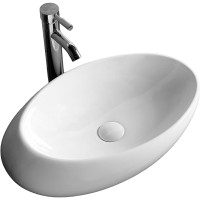 Раковина-чаша Ceruttispa 58 CR0058B СТ9563 Белая фарфор накладная